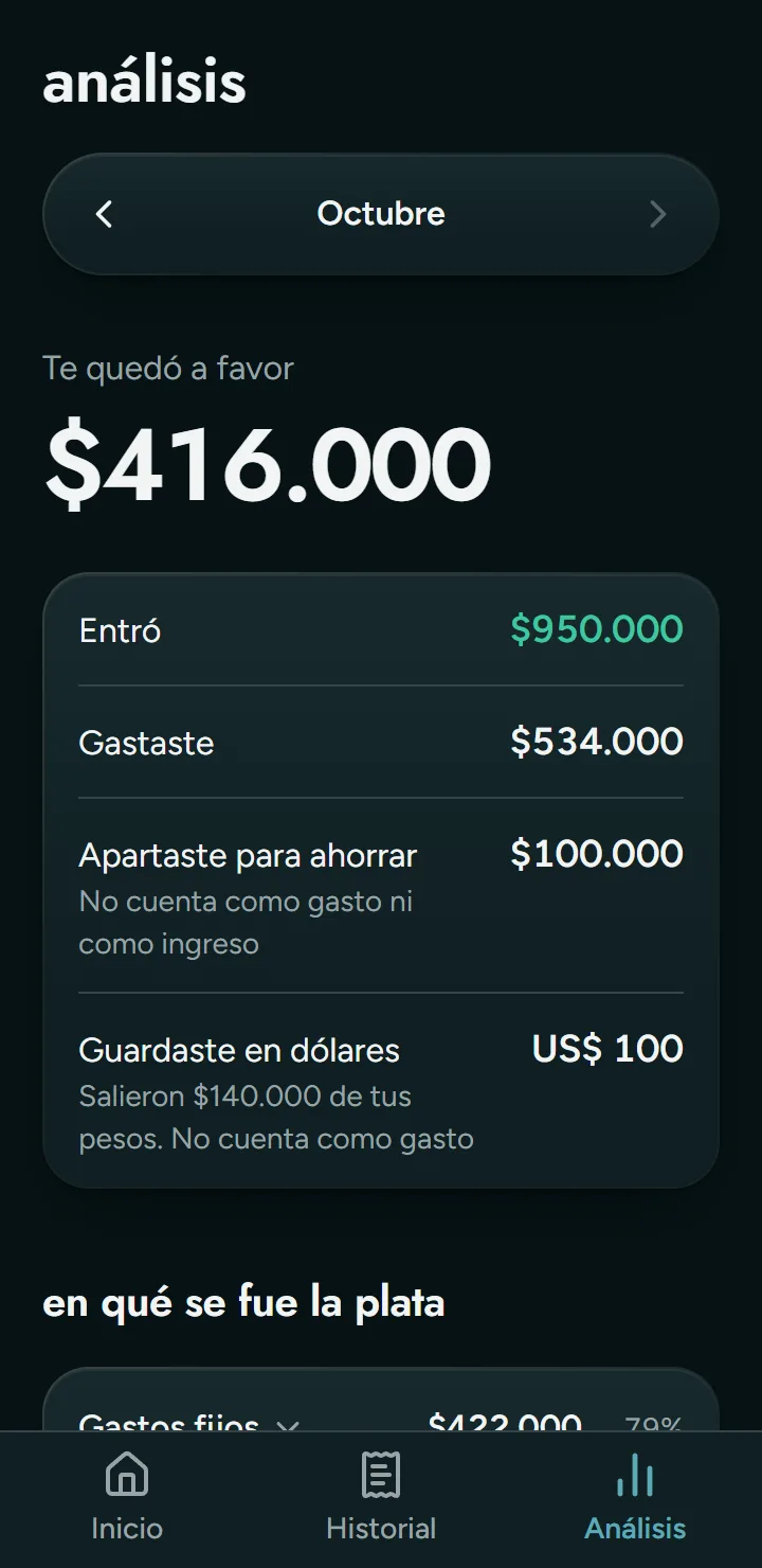 Pantalla de Cuentin: En qué se fue